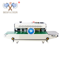 Bespacker horizontal heat plastic bag pouch sealer seam coffee bag sealing machine